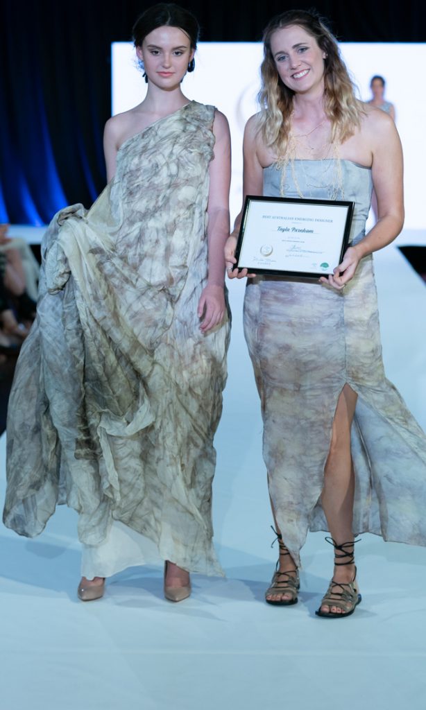 Australian eco-fashion designers Best Australian Emerging designe award Fabric of Nature Tayl Parnham Eco Fashion Week-Australia 2018 