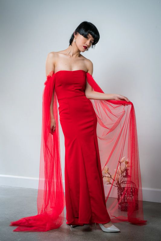 Theresa Chen custom bridal special occasion dresses