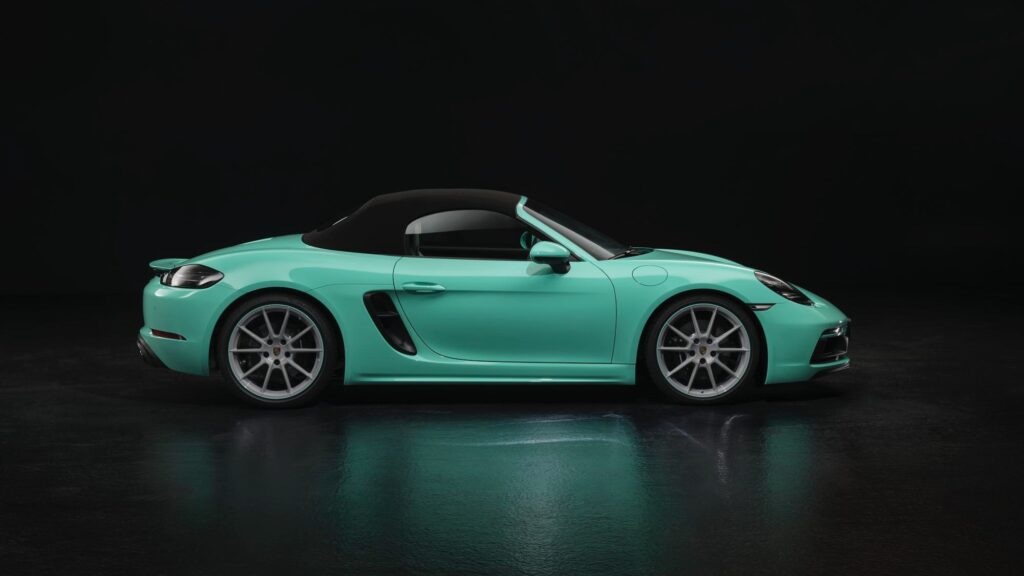 Porsche Boxster 718 Mint Green