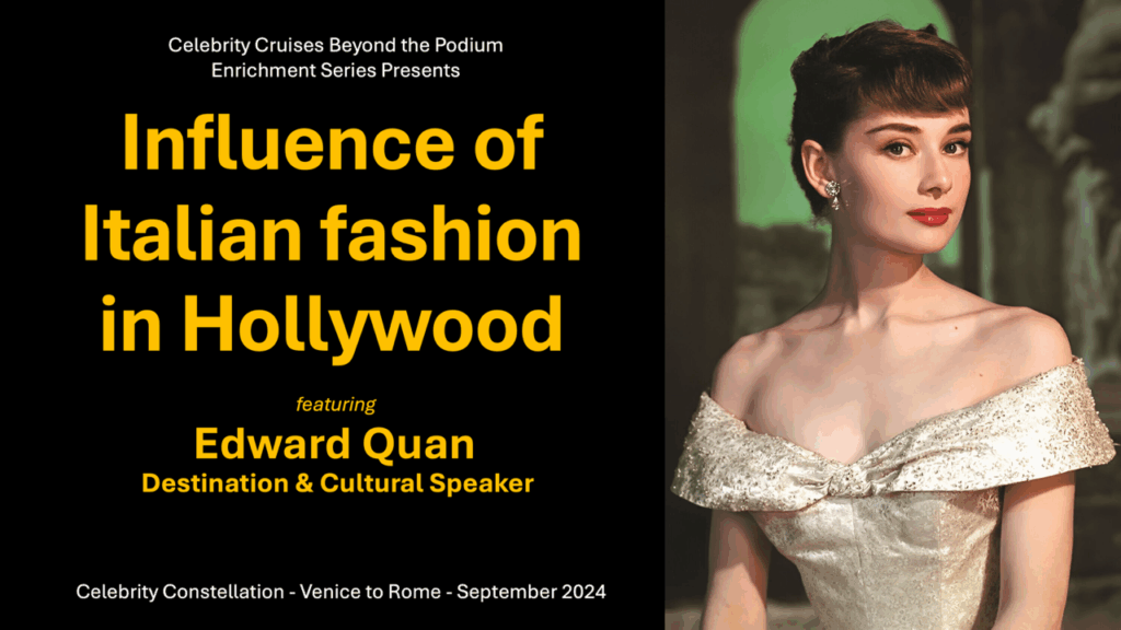 Edward Quan Celebrity Cruises Italy 2024